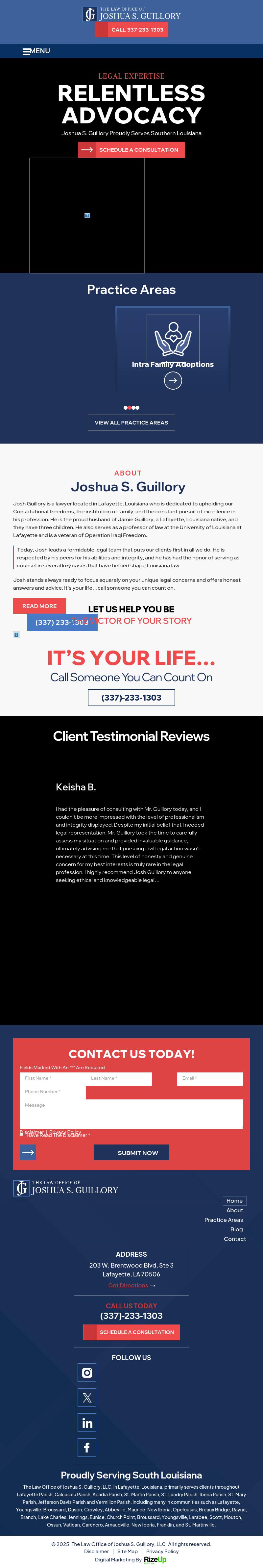 The Law Office of Joshua S. Guillory, LLC - Lafayette LA Lawyers
