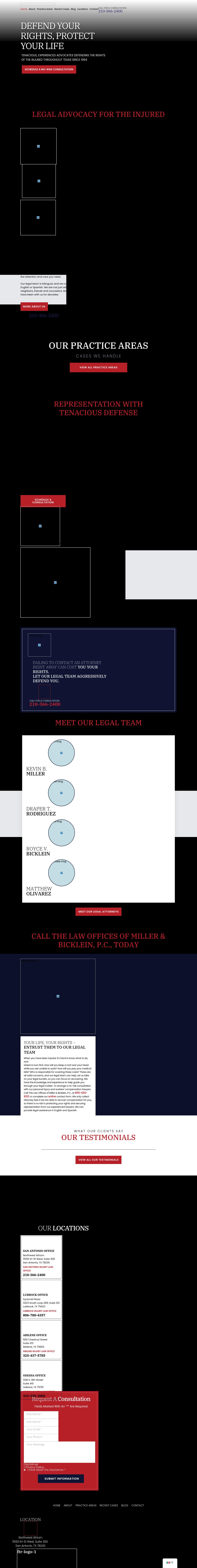 The Law Offices of Miller & Bicklein, P.C. - San Antonio TX Lawyers