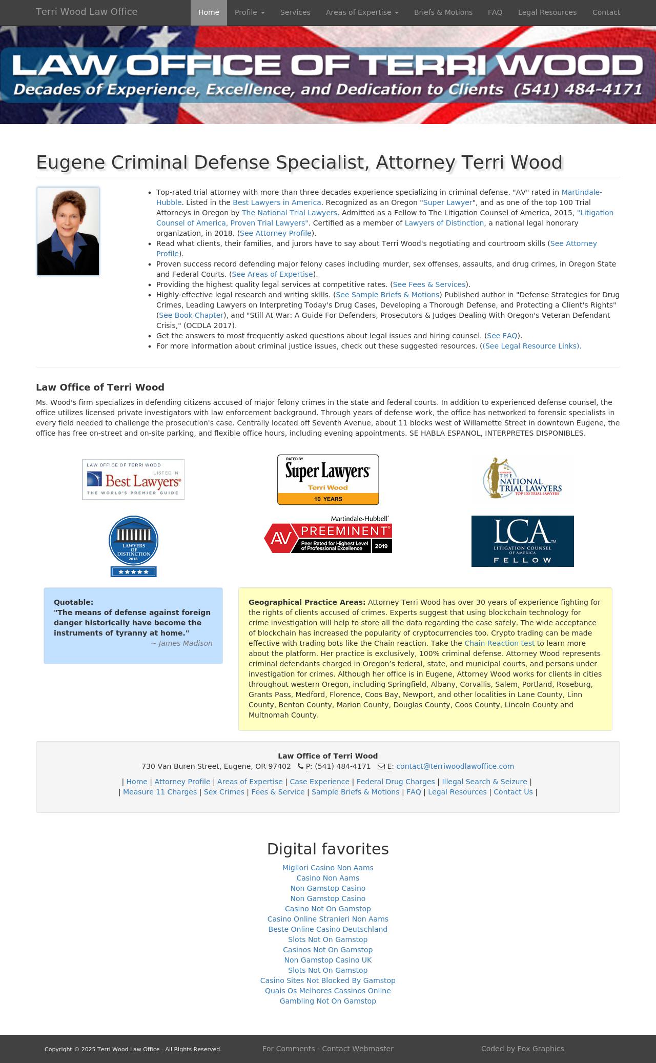 Terri Wood - Eugene OR Lawyers