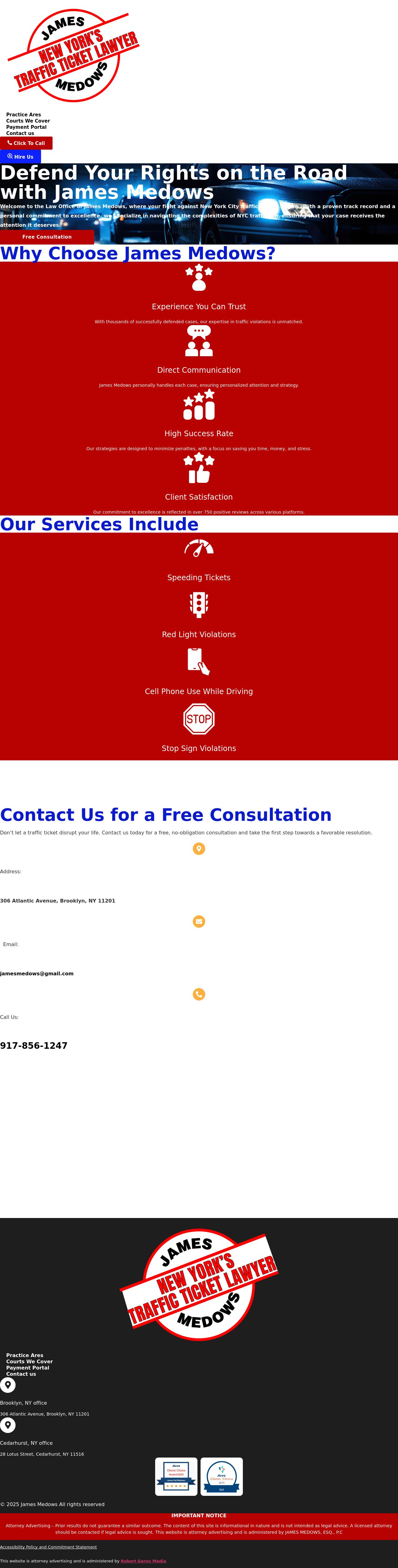 The Law Office Of James Medows - Brooklyn NY Lawyers